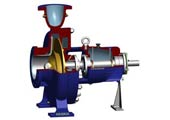 NO type, end suction pump, open impeller, semi-open impeller