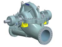 DSP type, API standard (BB1) split case pump, double suction pump