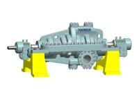MDS type API standard (BB3) multistage axially split case centrifugal pump